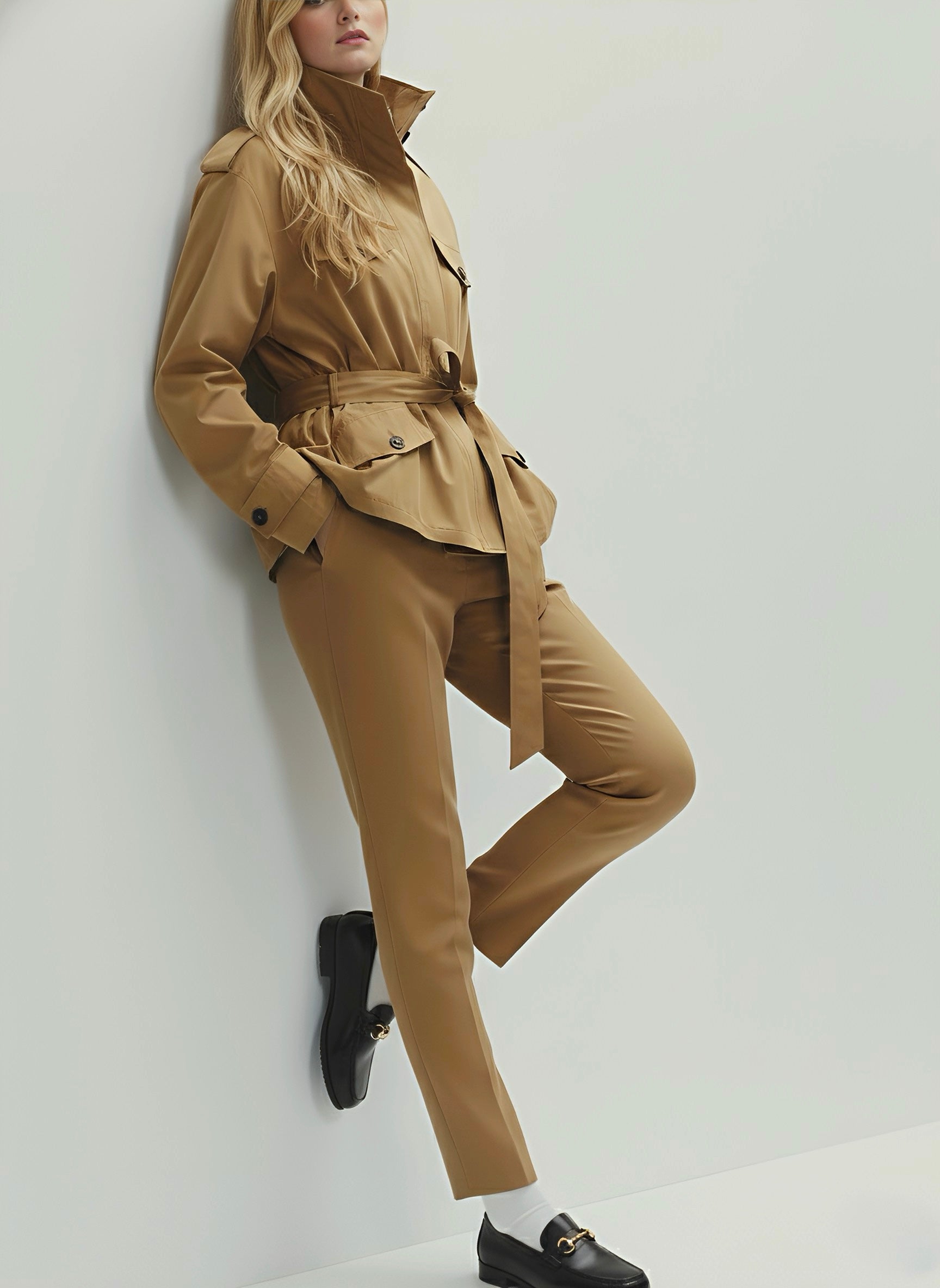 Freya | Belted Cotton Utility Trench