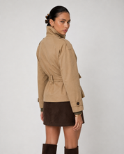 Cath | Short Belted Trench Coat