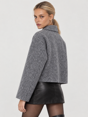 Sophie | Grey Cropped Jacket