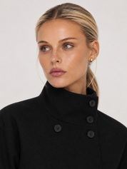 Clara | Blend High-Neck Short Coat