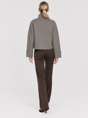 Clara | Blend High-Neck Short Coat