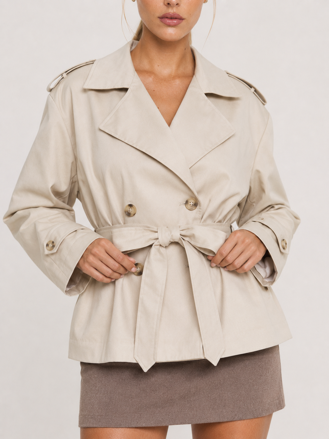 Aurora | Oversized Belted Trench Coat