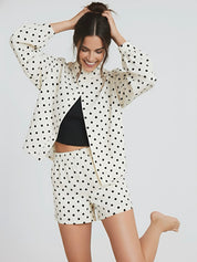 Dua | Polka Dot Jacket & Skirt Set