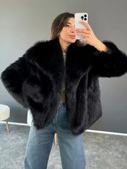 Adele | Faux Fur Oversized Coat