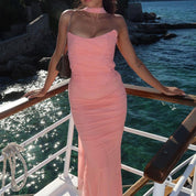 Aniyah | Strapless Bodycon Maxi Dress