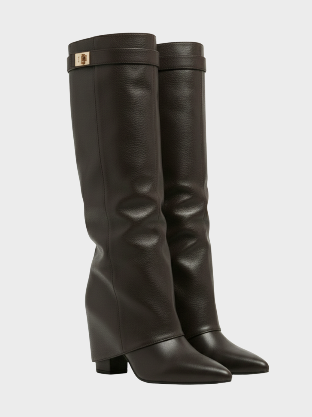 Leeds | Faux Leather High-Slouch Boot