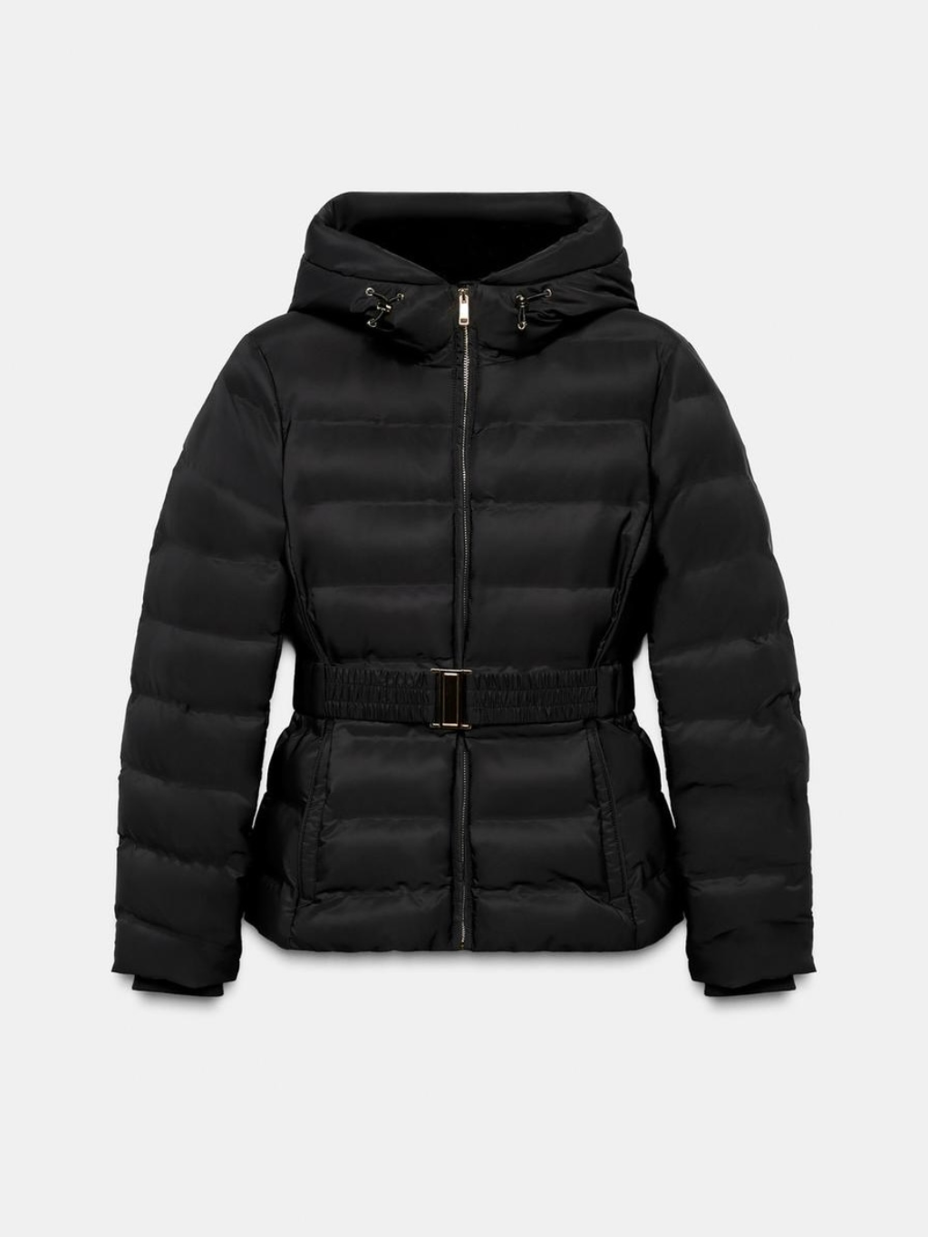 Eleanor | Hooded Puffer Jacket with Belt