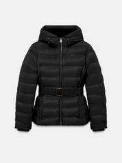 Eleanor | Hooded Puffer Jacket with Belt