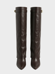 Leeds | Faux Leather High-Slouch Boot
