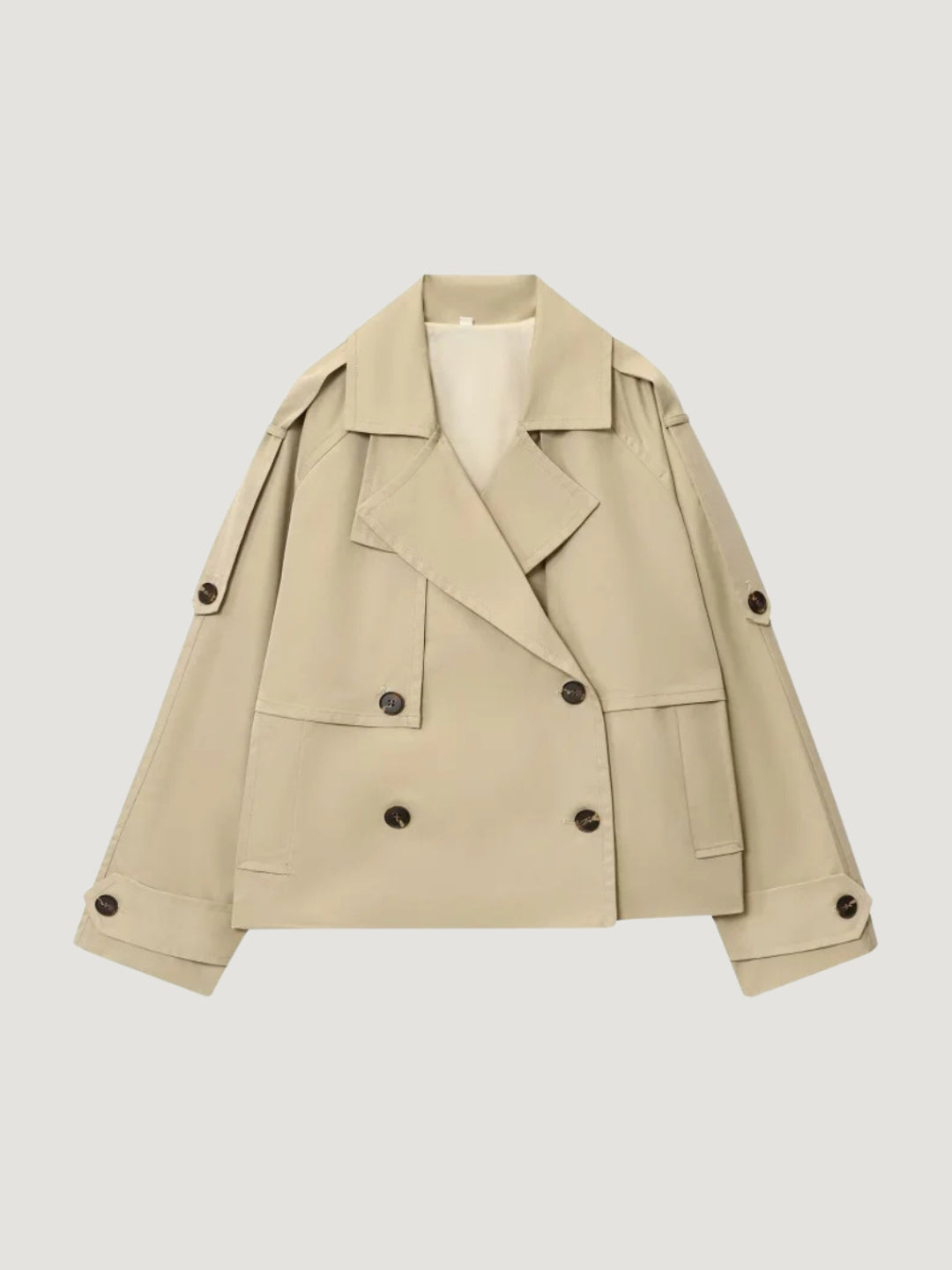 Ada | Short Double-Breasted Trench Jacket