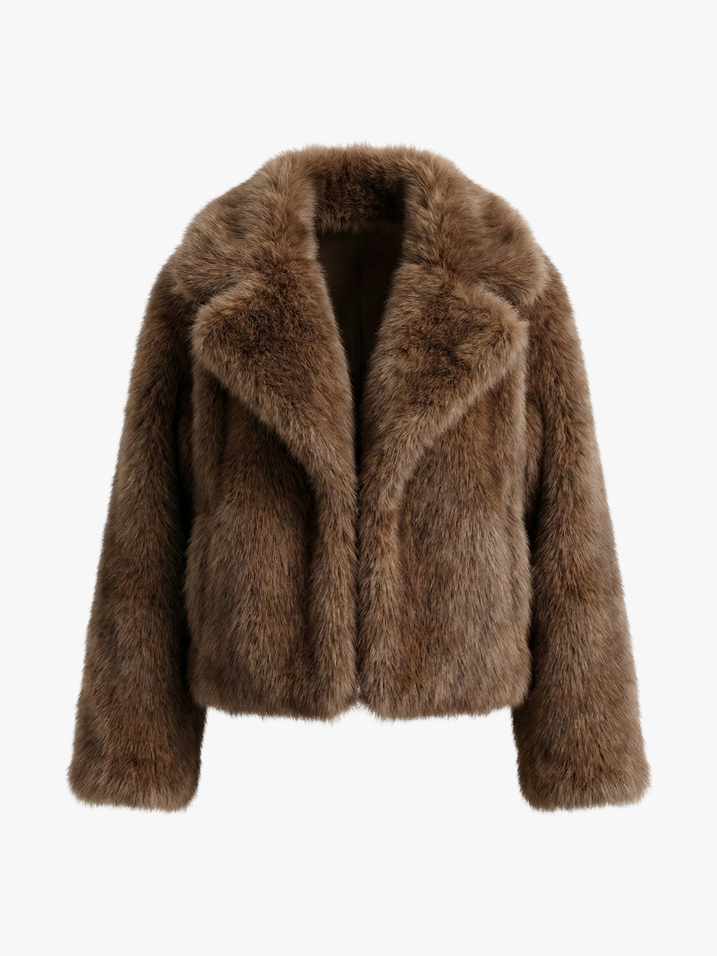 Kataleya | Cropped Oversized Faux Fur Coat