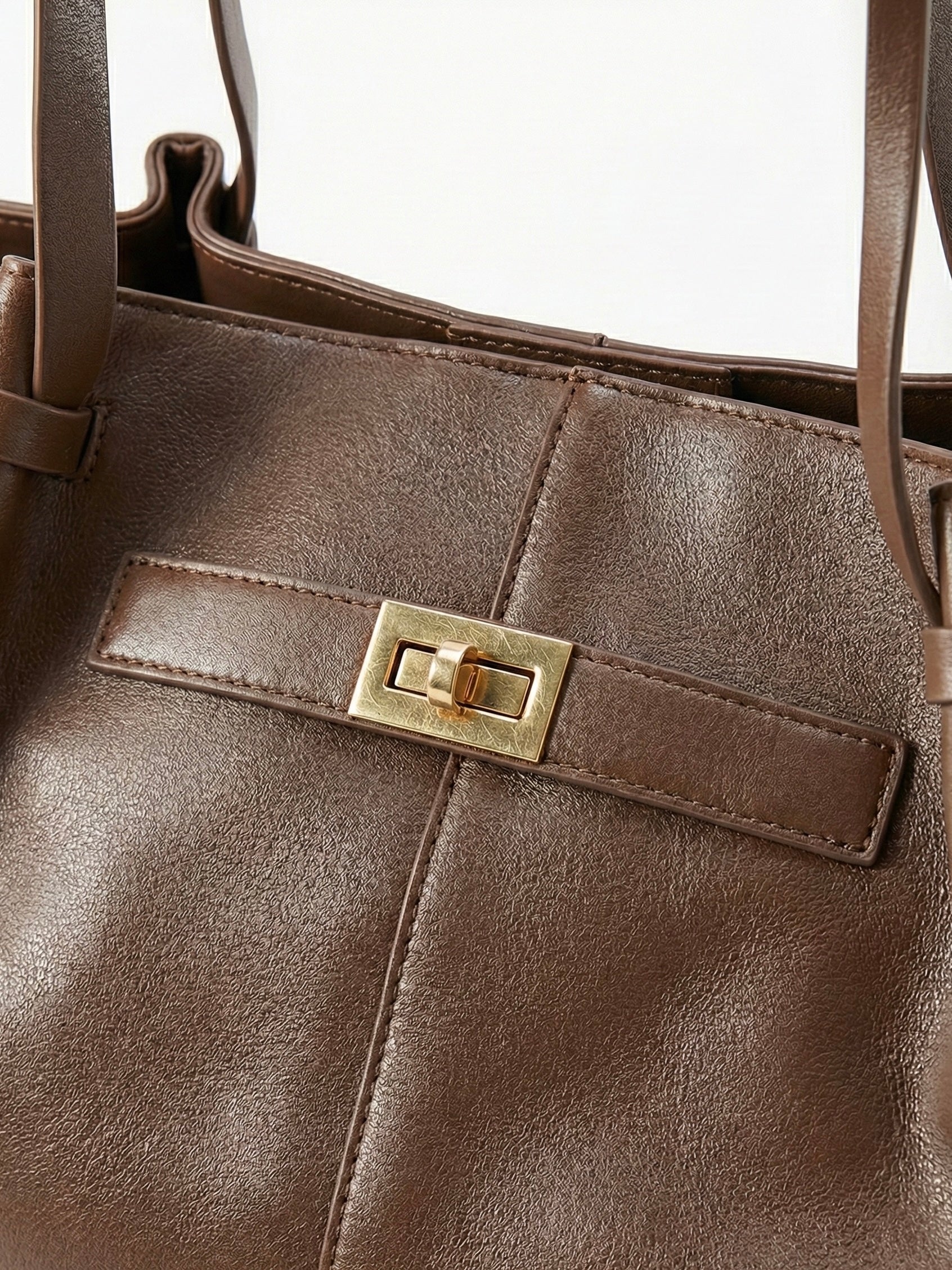 Adele | Leather Shopper Tote Bag