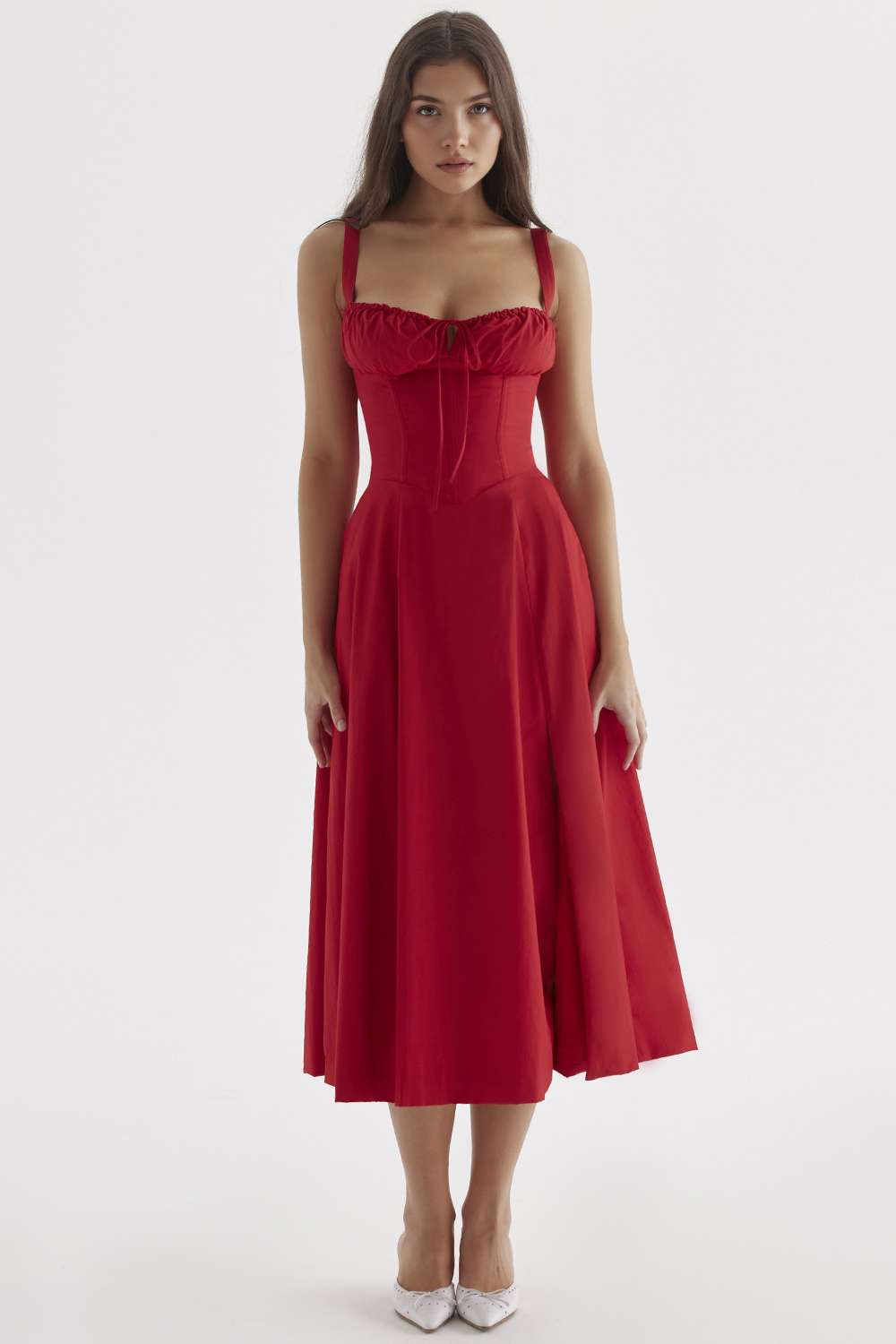 Selene | Corset Midi Dress