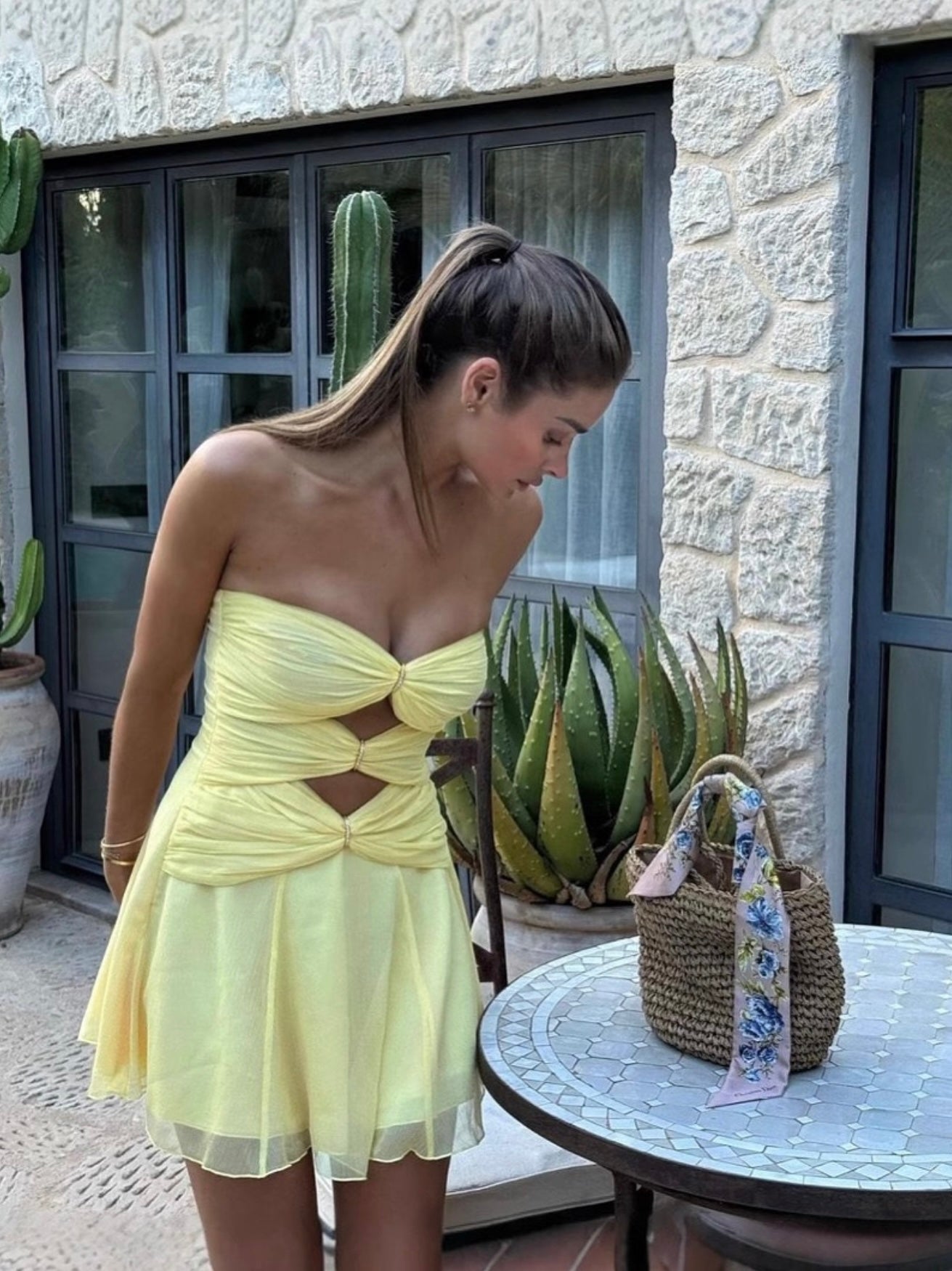 Amara | Twist Mini Dress