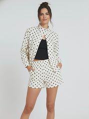 Dua | Polka Dot Jacket & Skirt Set