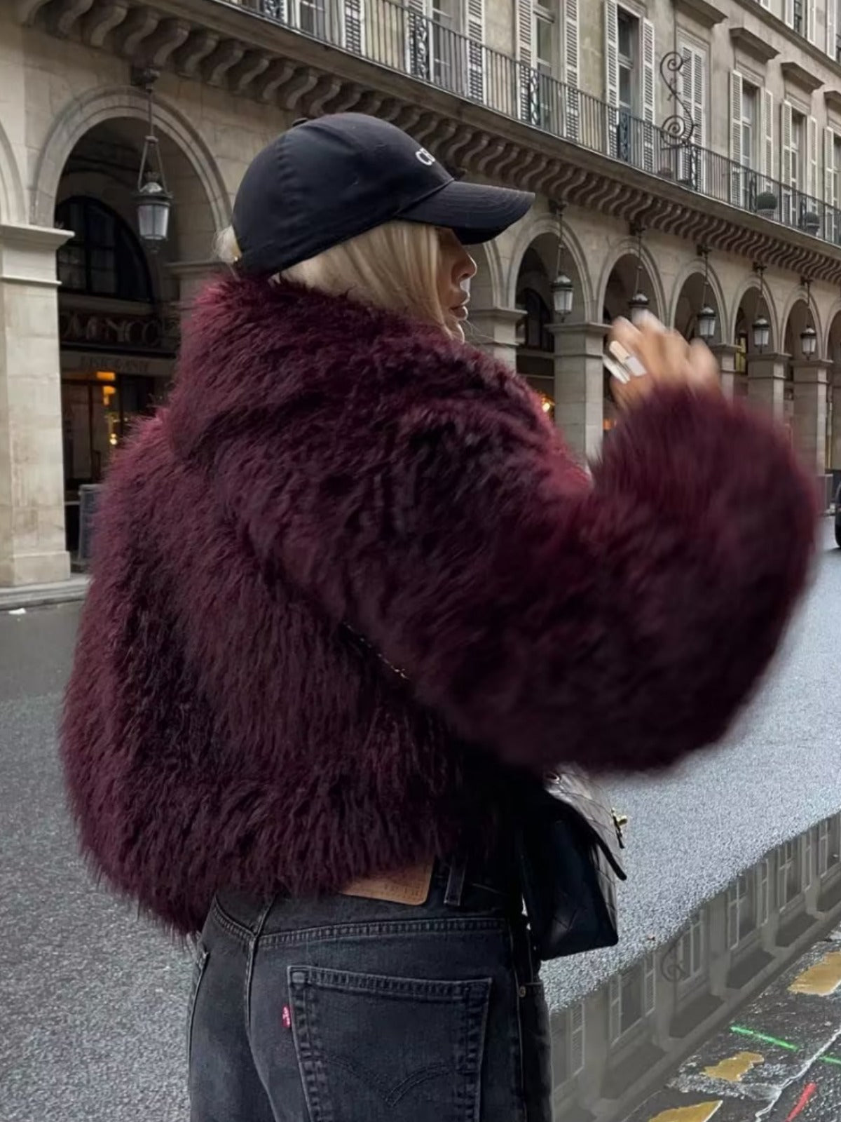 Adele | Faux Fur Oversized Coat