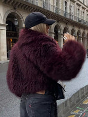 Adele | Faux Fur Oversized Coat