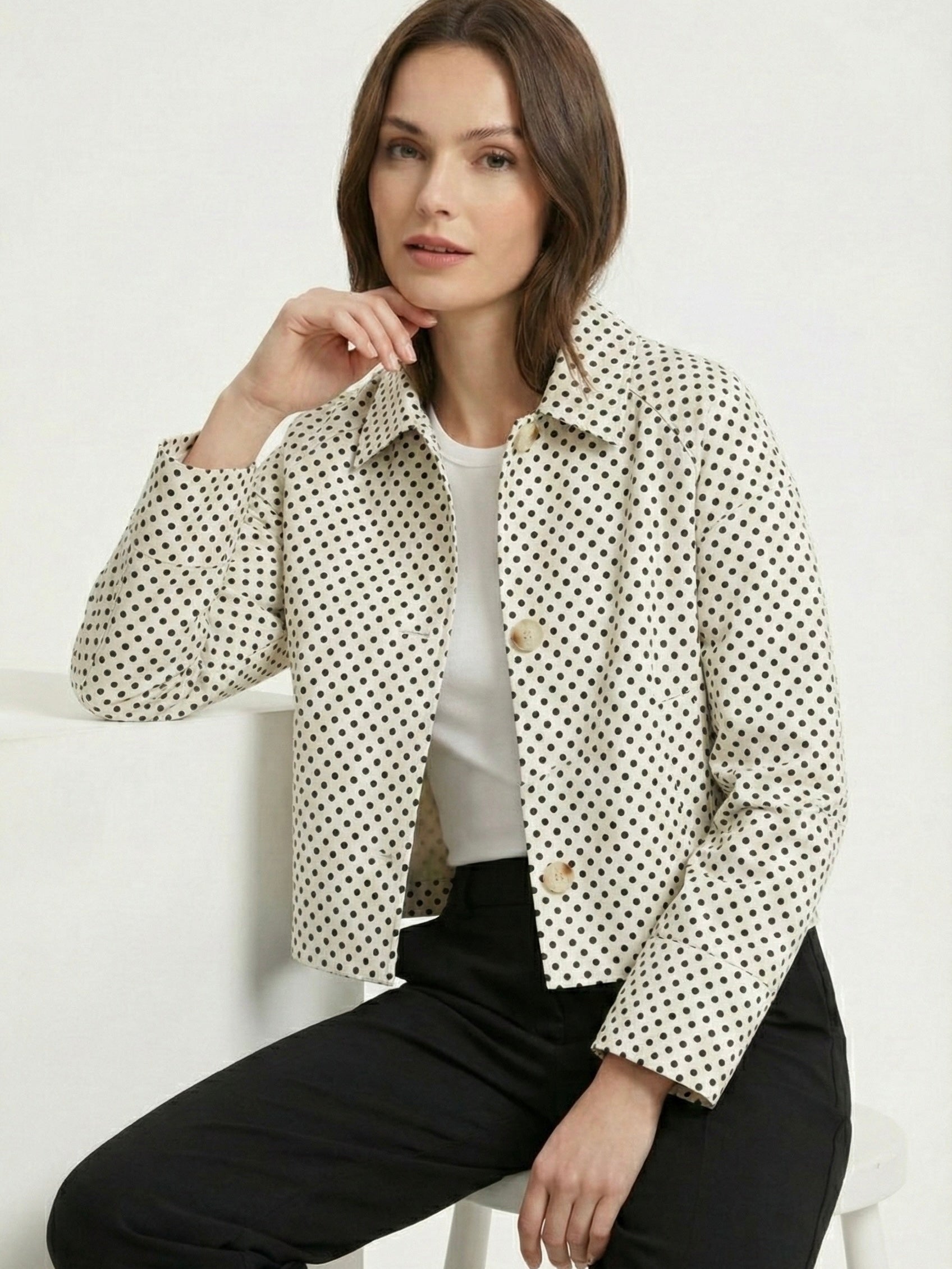 Dorothy | Double-Breasted Cropped Jacket