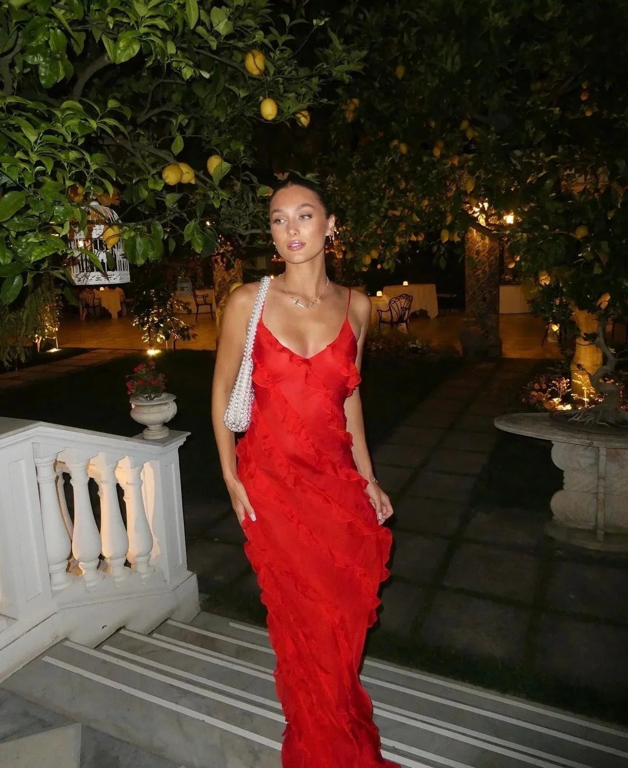 Kensie | Elegant Tulle Maxi Dress