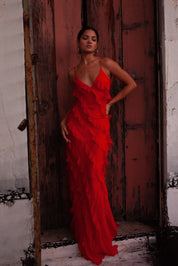 Kensie | Elegant Tulle Maxi Dress