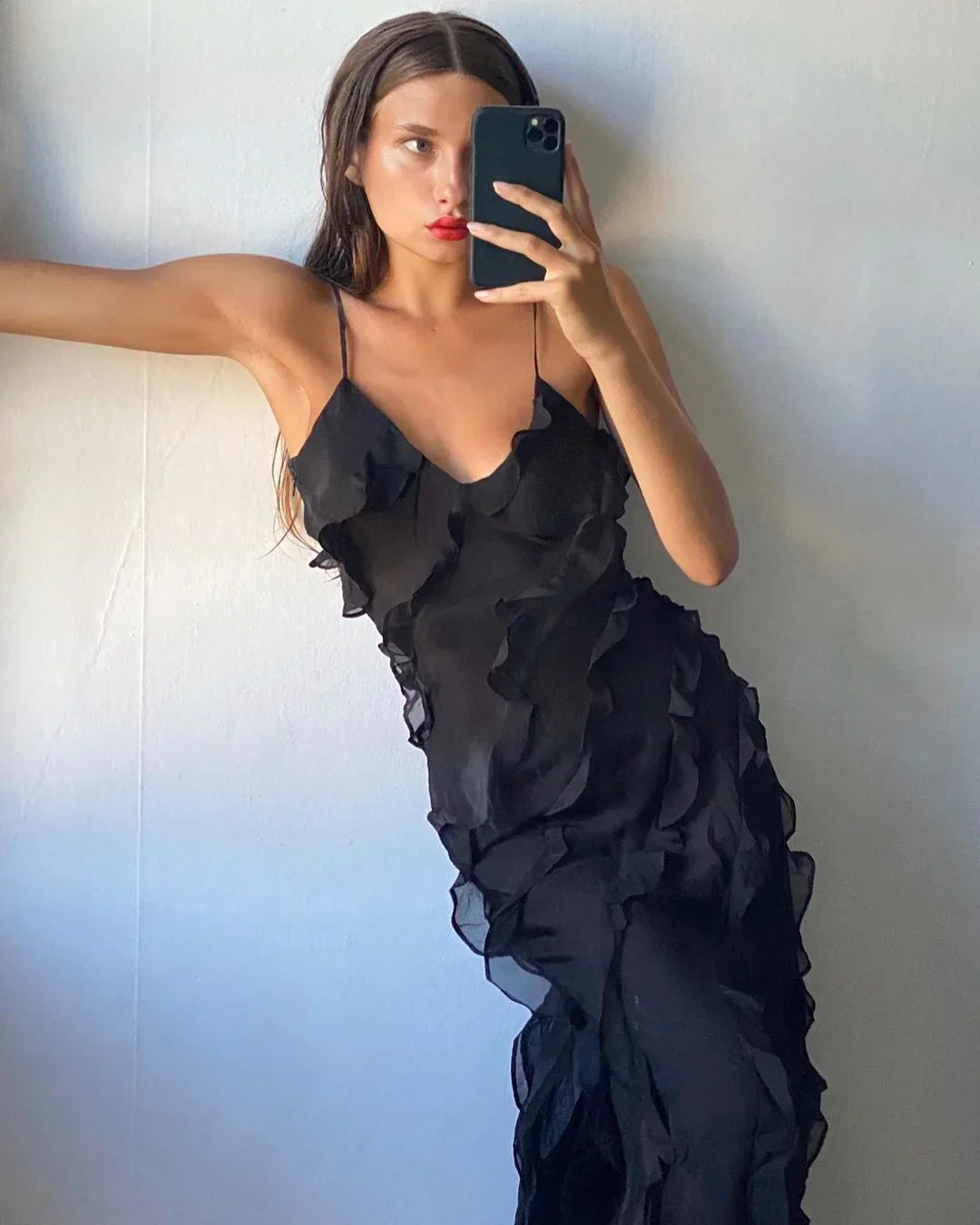 Kensie | Elegant Tulle Maxi Dress