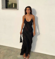 Kensie | Elegant Tulle Maxi Dress