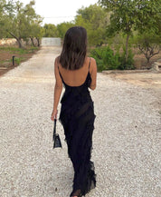 Kensie | Elegant Tulle Maxi Dress