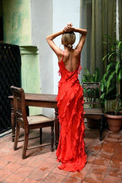 Kensie | Elegant Tulle Maxi Dress