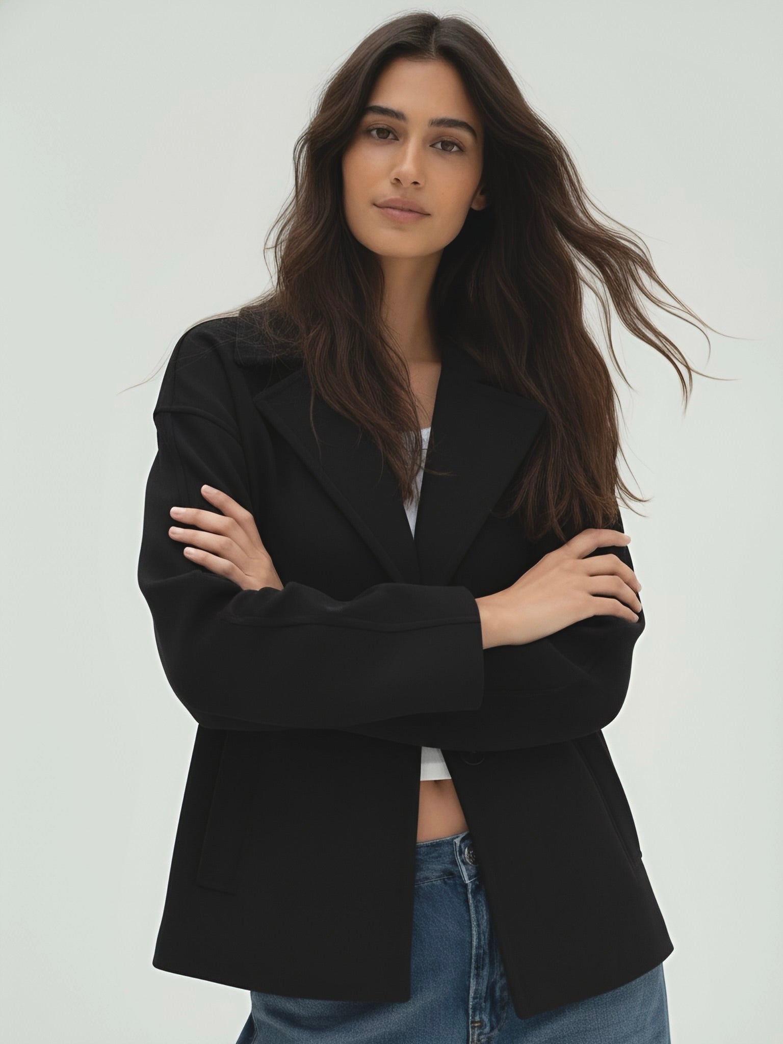 Veste surdimensionnée Reila avec poches pour un confort quotidien