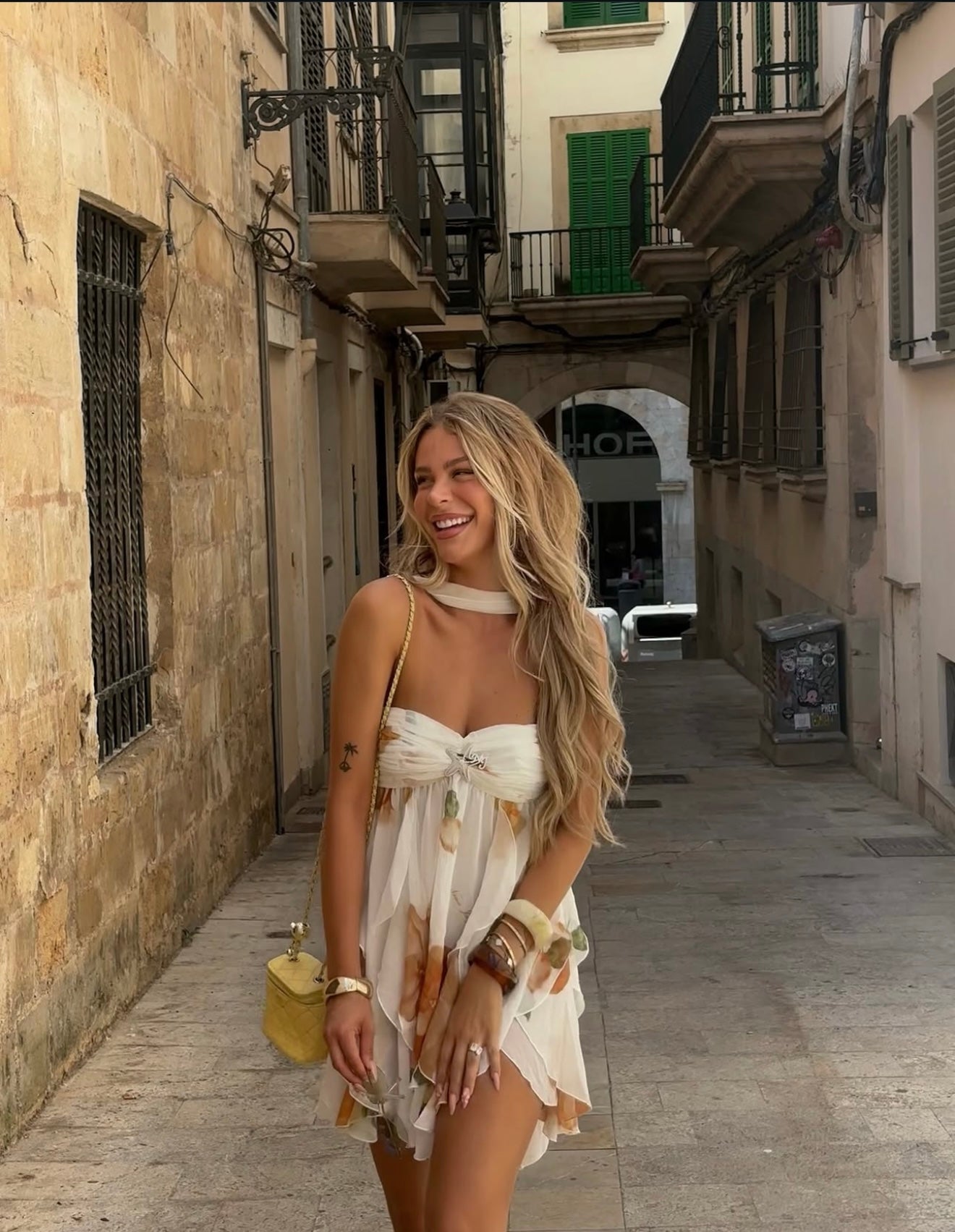 Lina | Ruffle Halter Dress