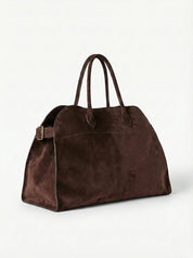 Henna | Suede Large Shopper Tote Bag