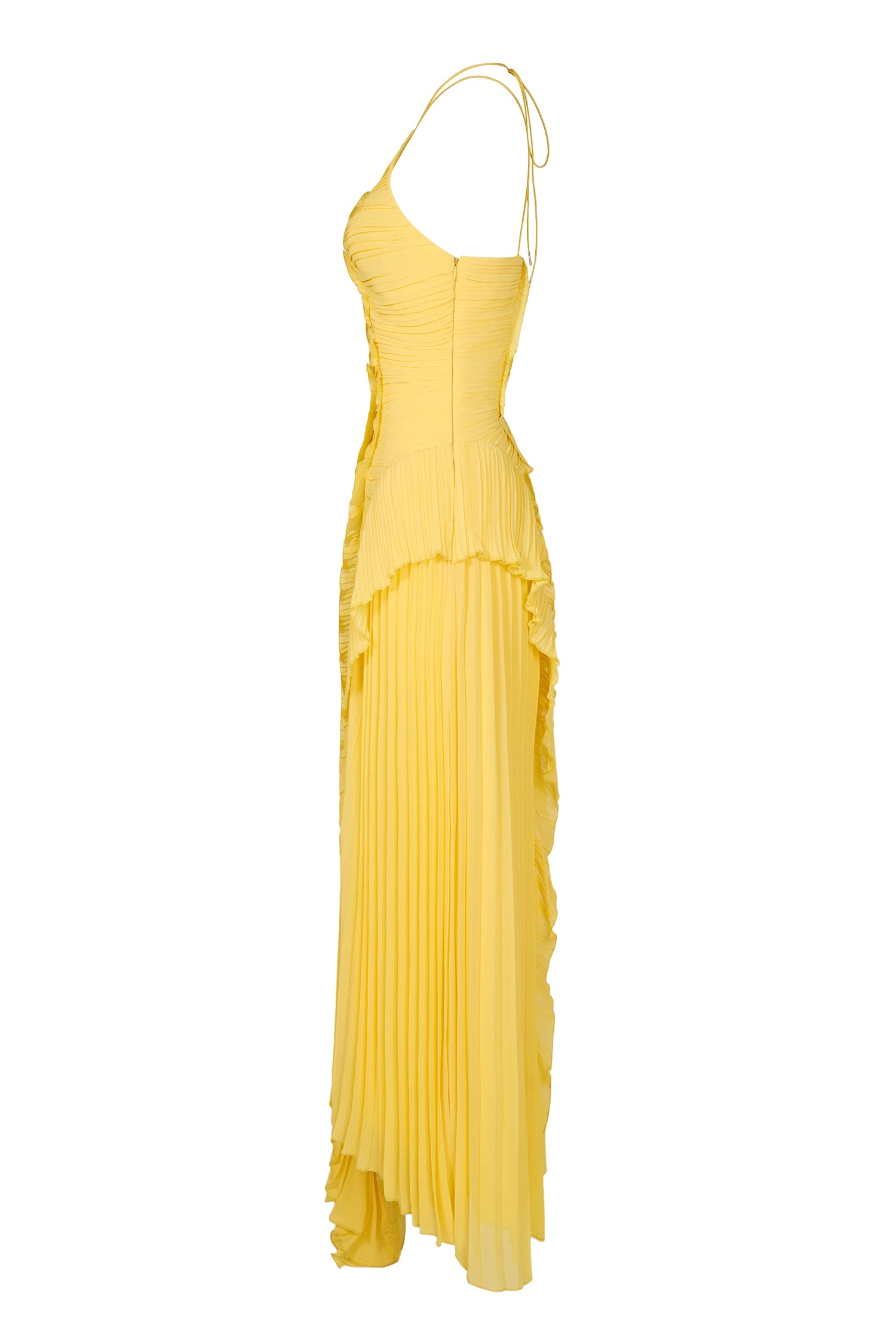 Luna | Robe longue à volants cascade