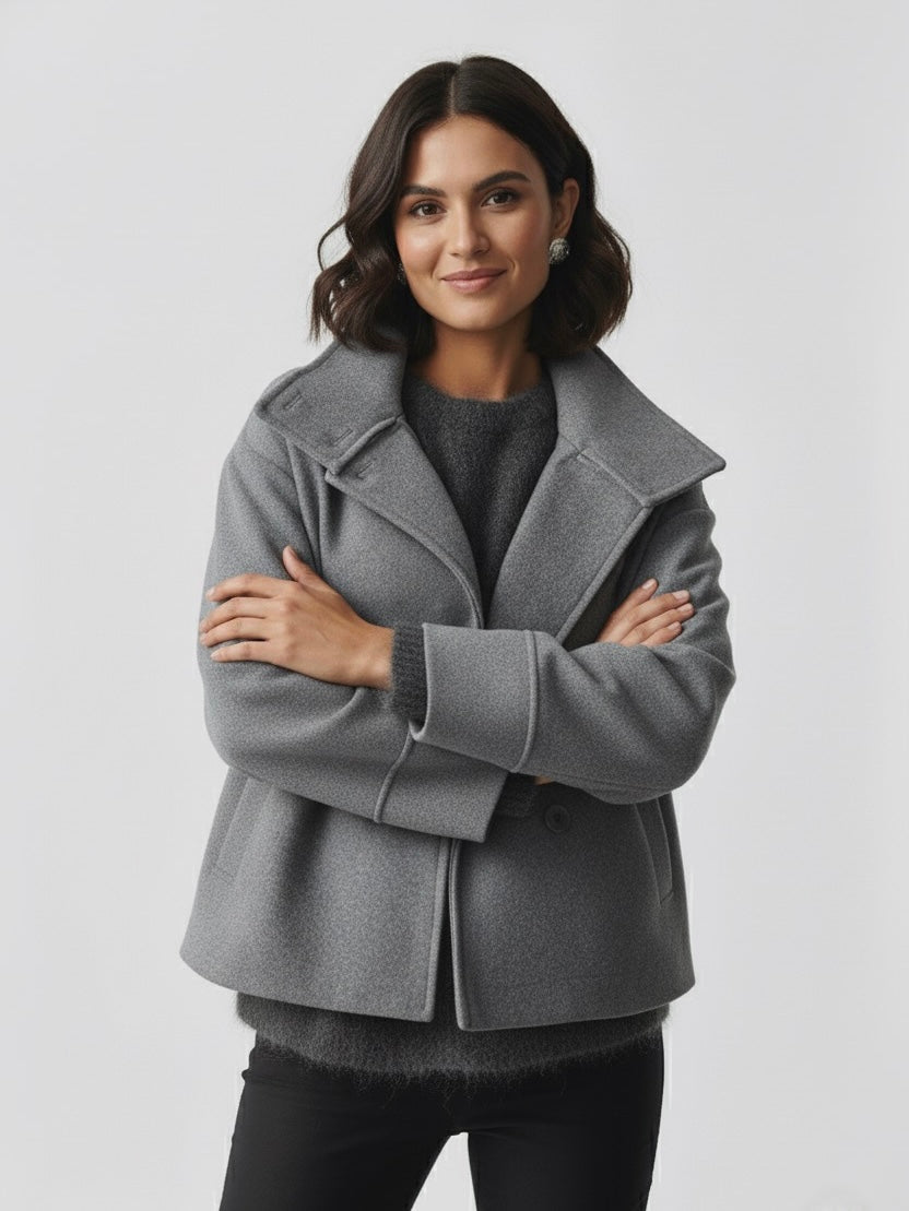 Martha | High-Neck Wool-Blend Jacket