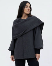 Iris | Manteau cape à col châle pour femme