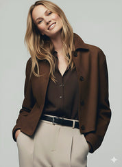 Ivy | Cropped Suede Jacket