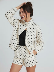 Dua | Polka Dot Jacket & Skirt Set