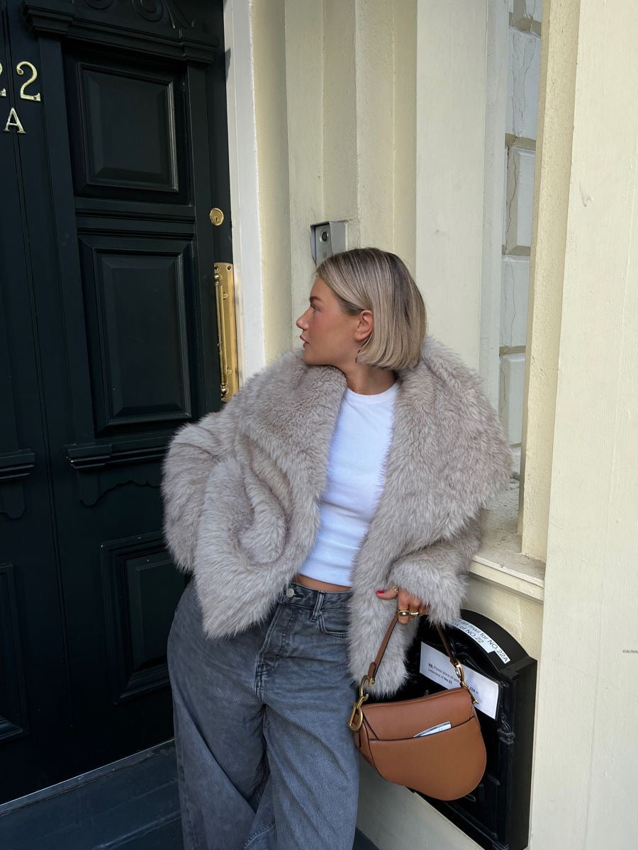 Adele | Faux Fur Oversized Coat