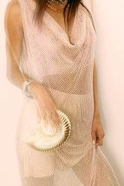 Golden Shell Clutch