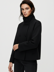 Clara | Manteau court à col montant Blend