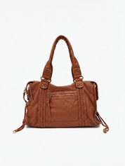Arabell | Vintage Faux Leather Structured Tote Bag