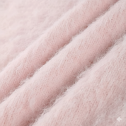 Riley | Soft Pink Fuzzy Knit Jumper