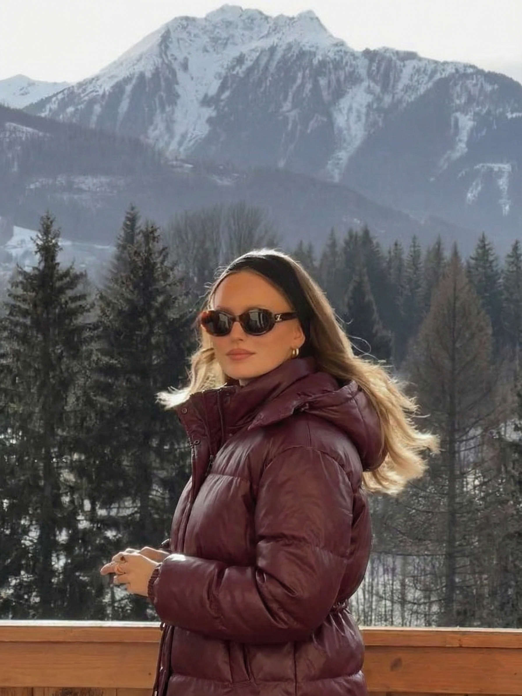 Maggie | Belted Puffer Jacket with High Neck