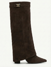 Iris | Suede Effect High-Cut Boots