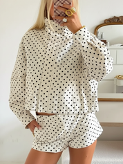 Dua | Polka Dot Jacket & Skirt Set