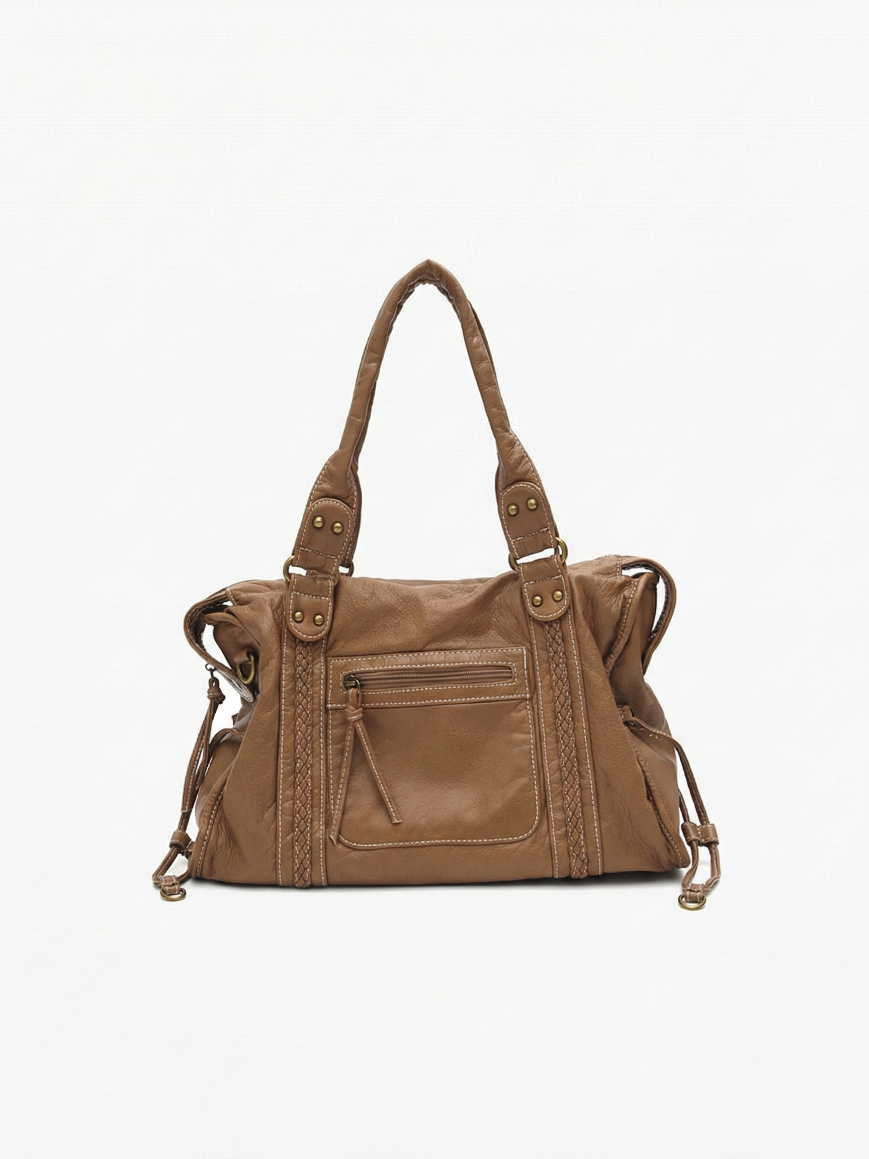 Arabell | Vintage Faux Leather Structured Tote Bag