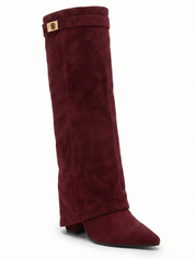 Iris | Suede Effect High-Cut Boots