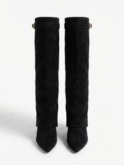 Iris | Suede Effect High-Cut Boots