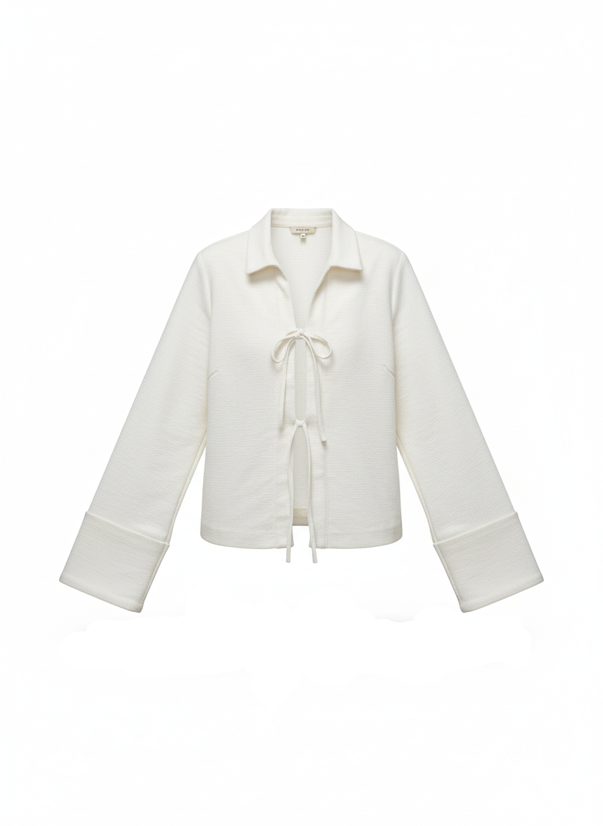 Sharon | Lightweight Tie-Front Jacket