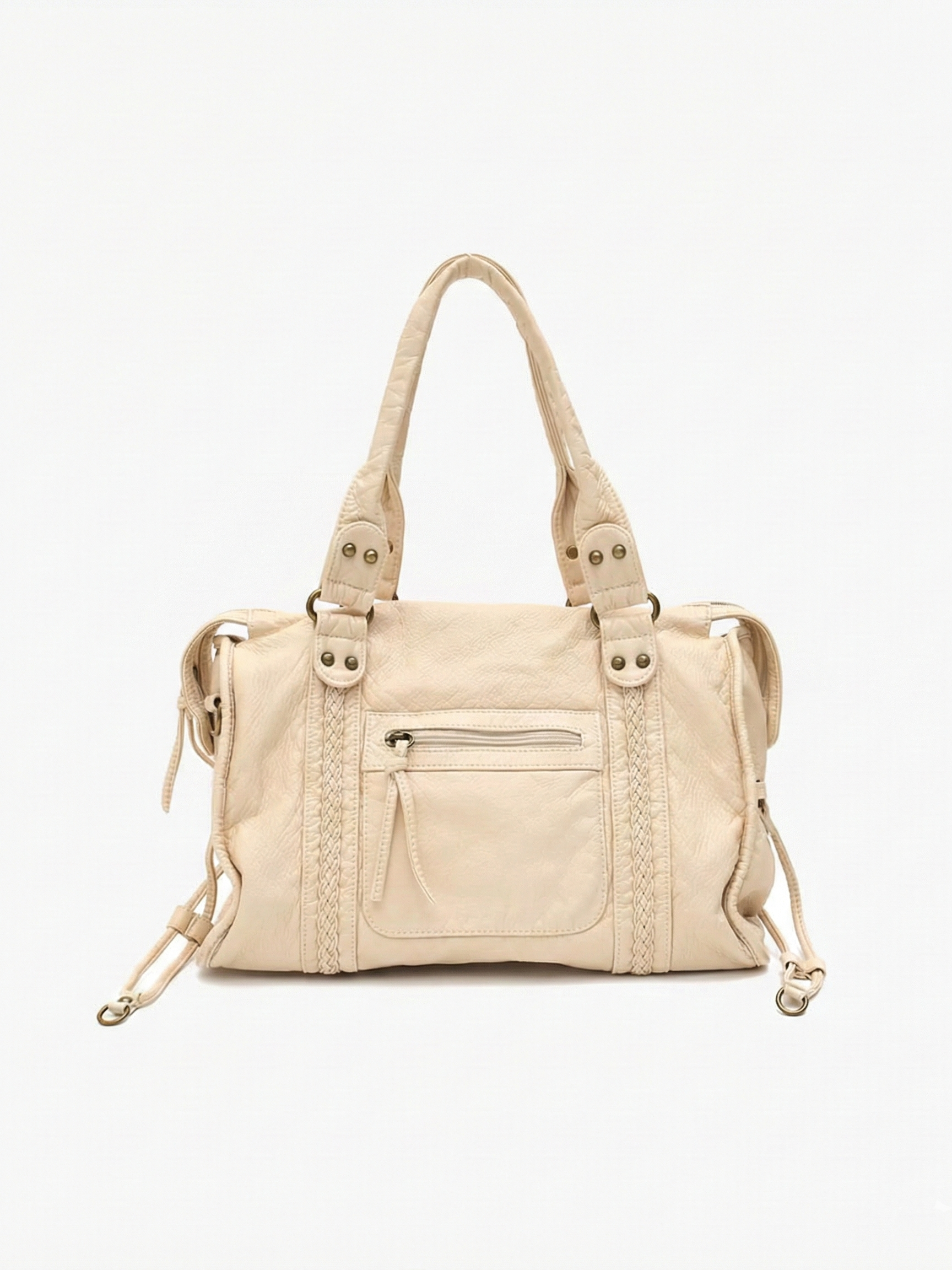 Arabell | Vintage Faux Leather Structured Tote Bag