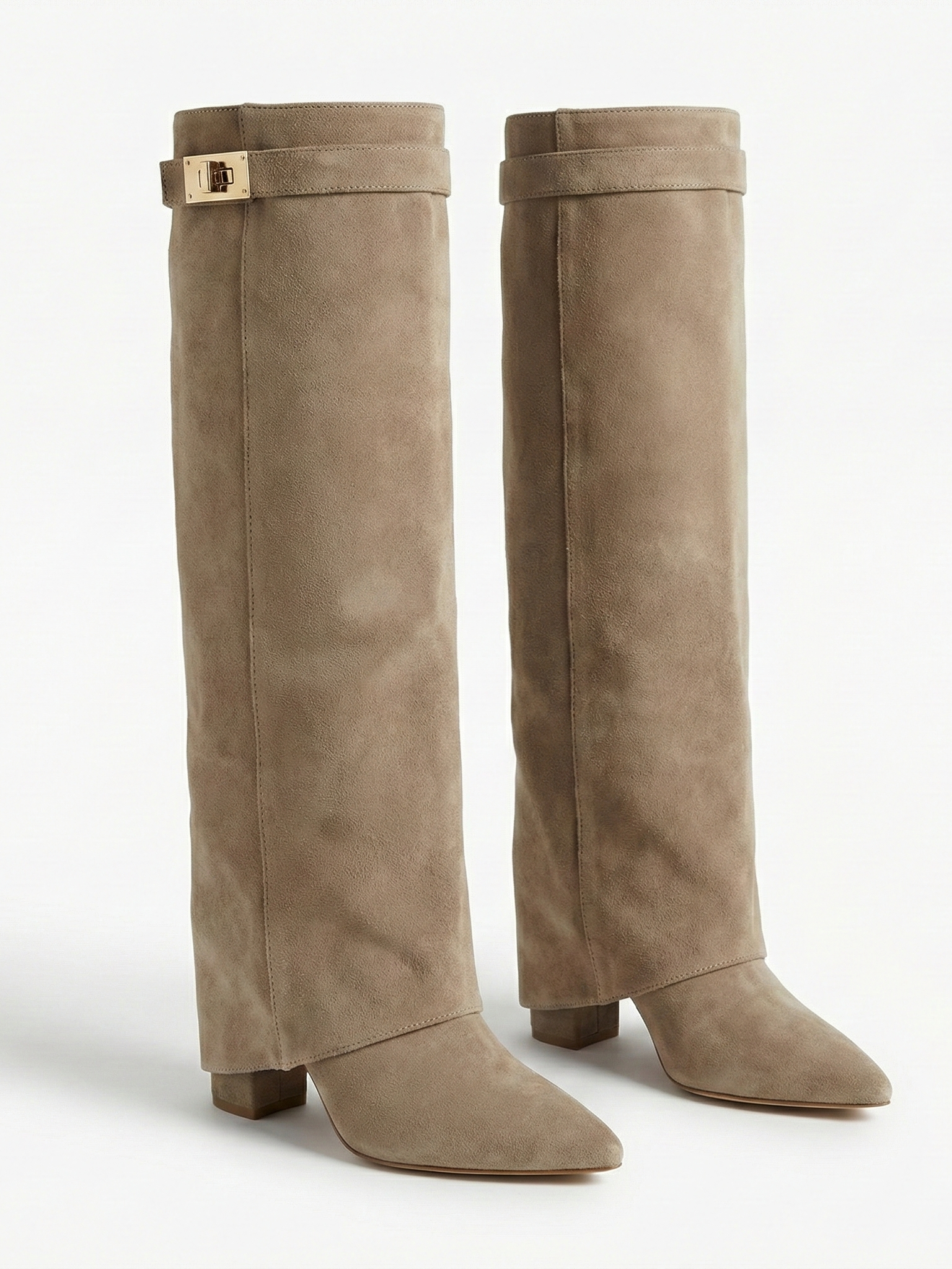 Iris | Suede Effect High-Cut Boots